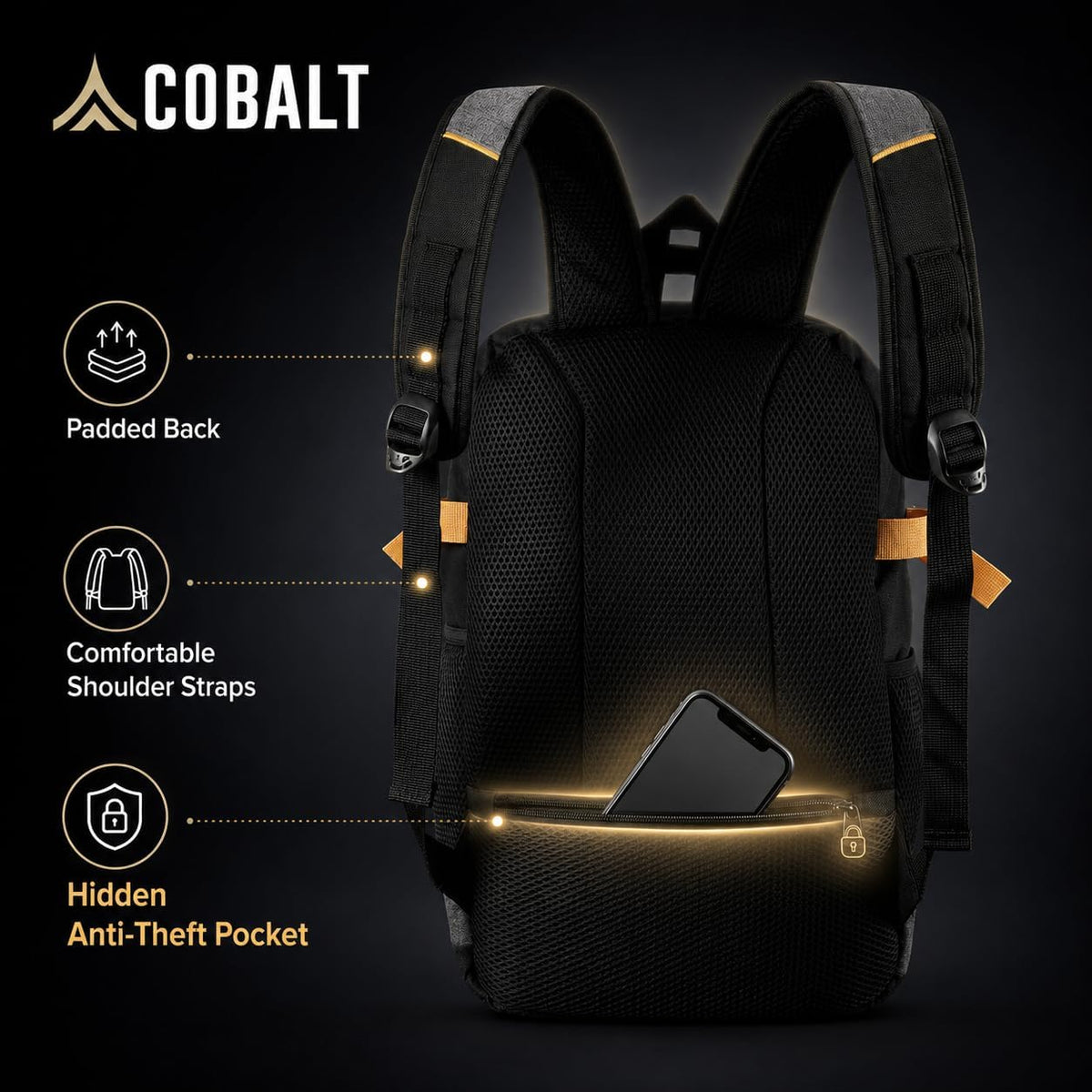 COBALT Urban Everyday Backpack compartments
