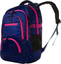 Neon Orbit — Navy × Hot Pink